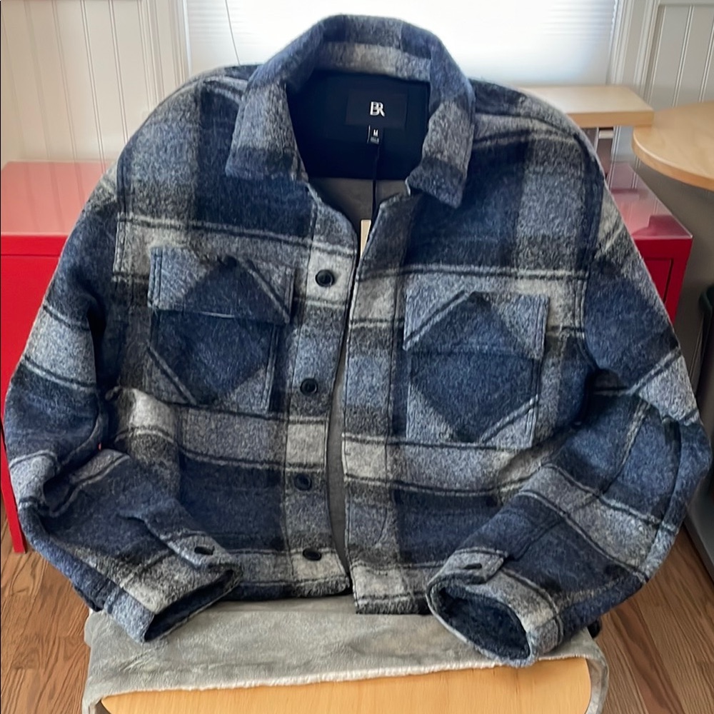 Banana Republic Men's Blue Plaid Jacket
